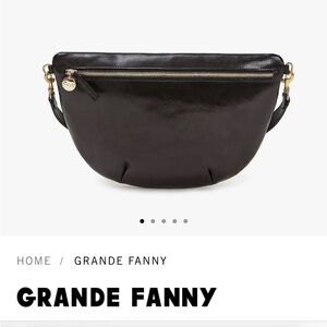 Clare V Grande Fanny Black Rustic